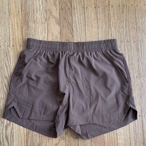 Mier Running Shorts w/ liner (brown)